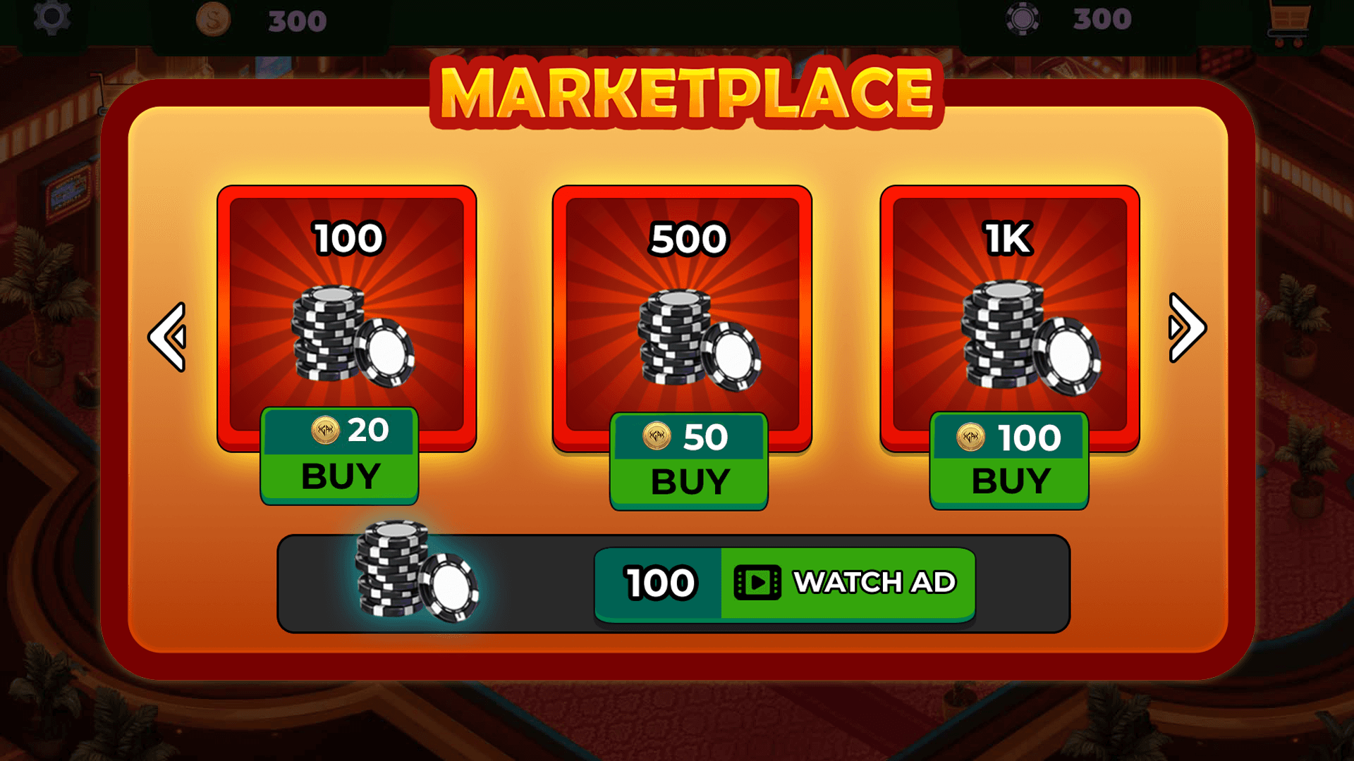 Casino Lounge Marketplace